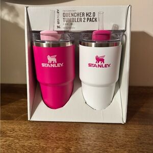 Target Exclusive Stanley Pink and White Tumbler Duo